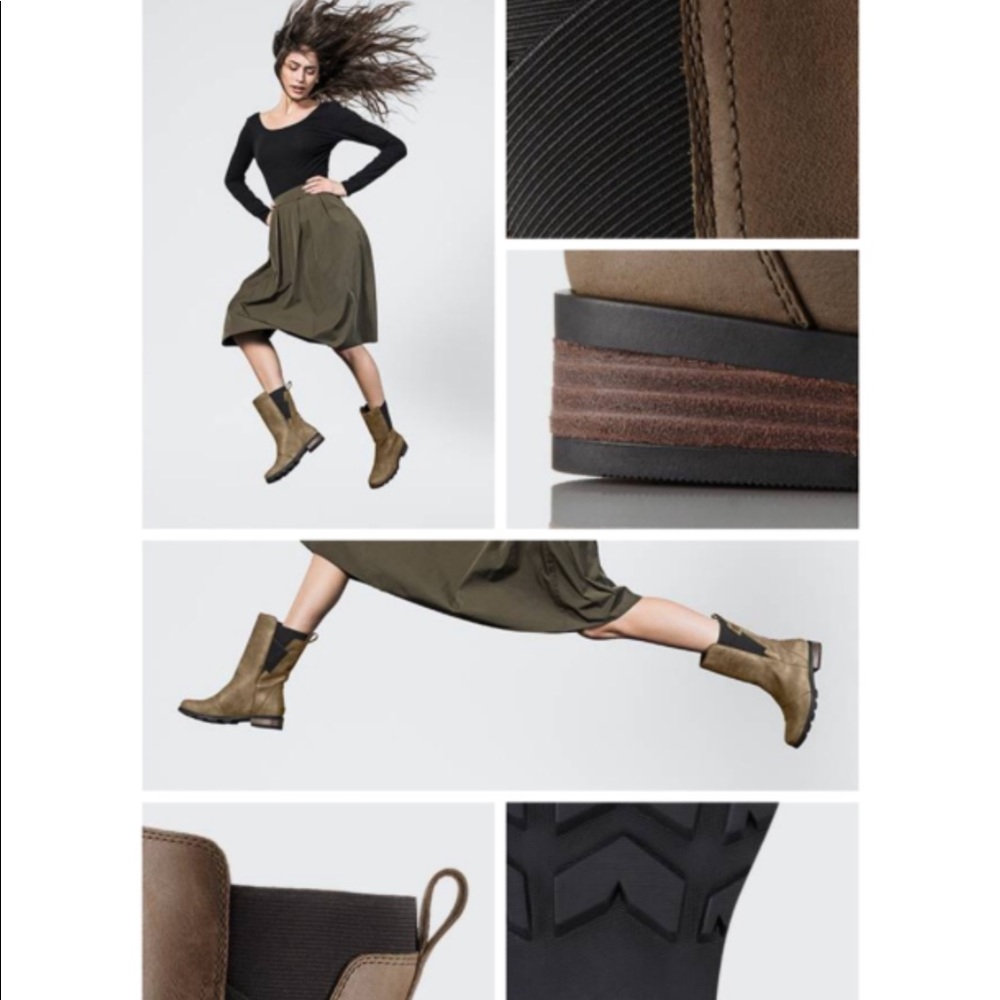 🆕 SOREL brown leather waterproof boots- size 6.5 - Picture 8 of 8